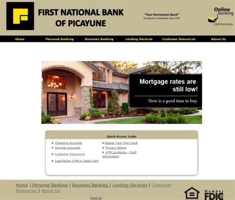 First national bank of picayune online banking  Earn rewards for your everyday purchases with the First National Bank Visa® Credit Card with ScoreCard Rewards®